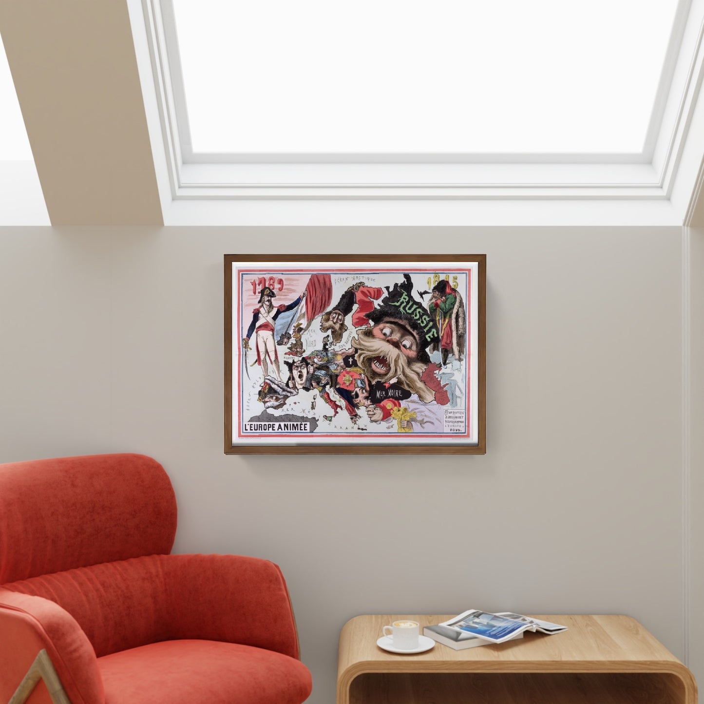 Mappa dell'Europa animata 1870