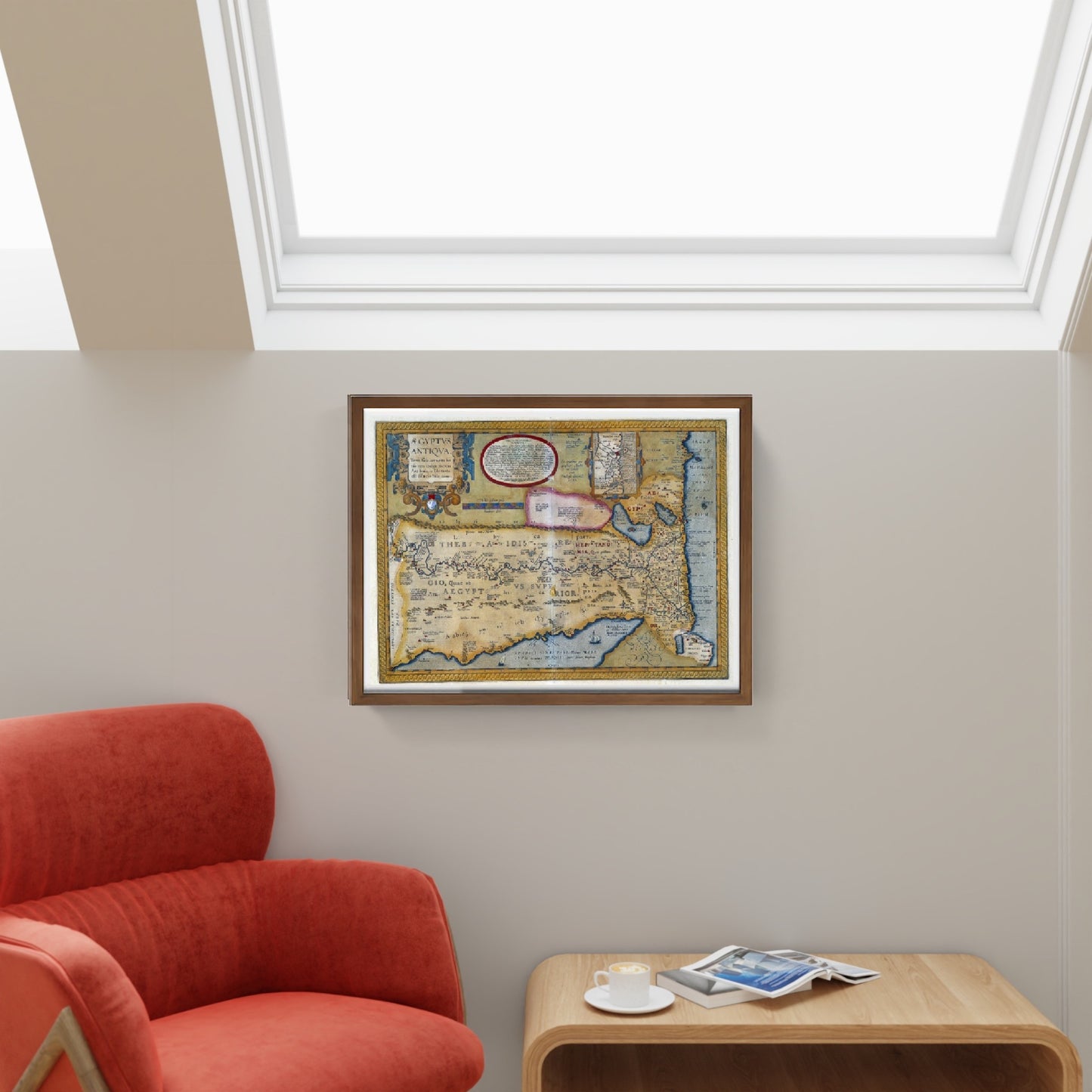 Mappa dell'antico Egitto - di Abraham Ortelius