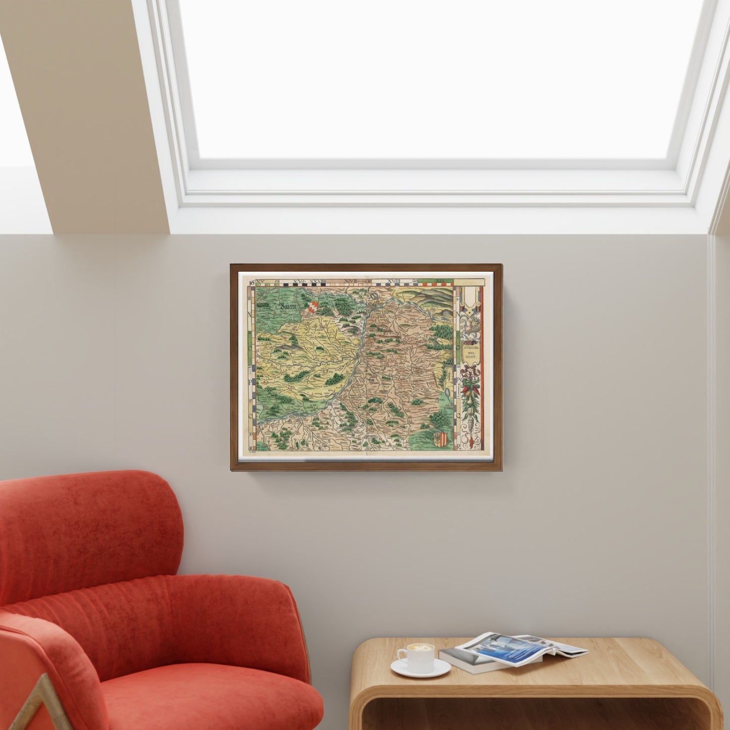 Mappa della Baviera del 1568 - Philipp Apian