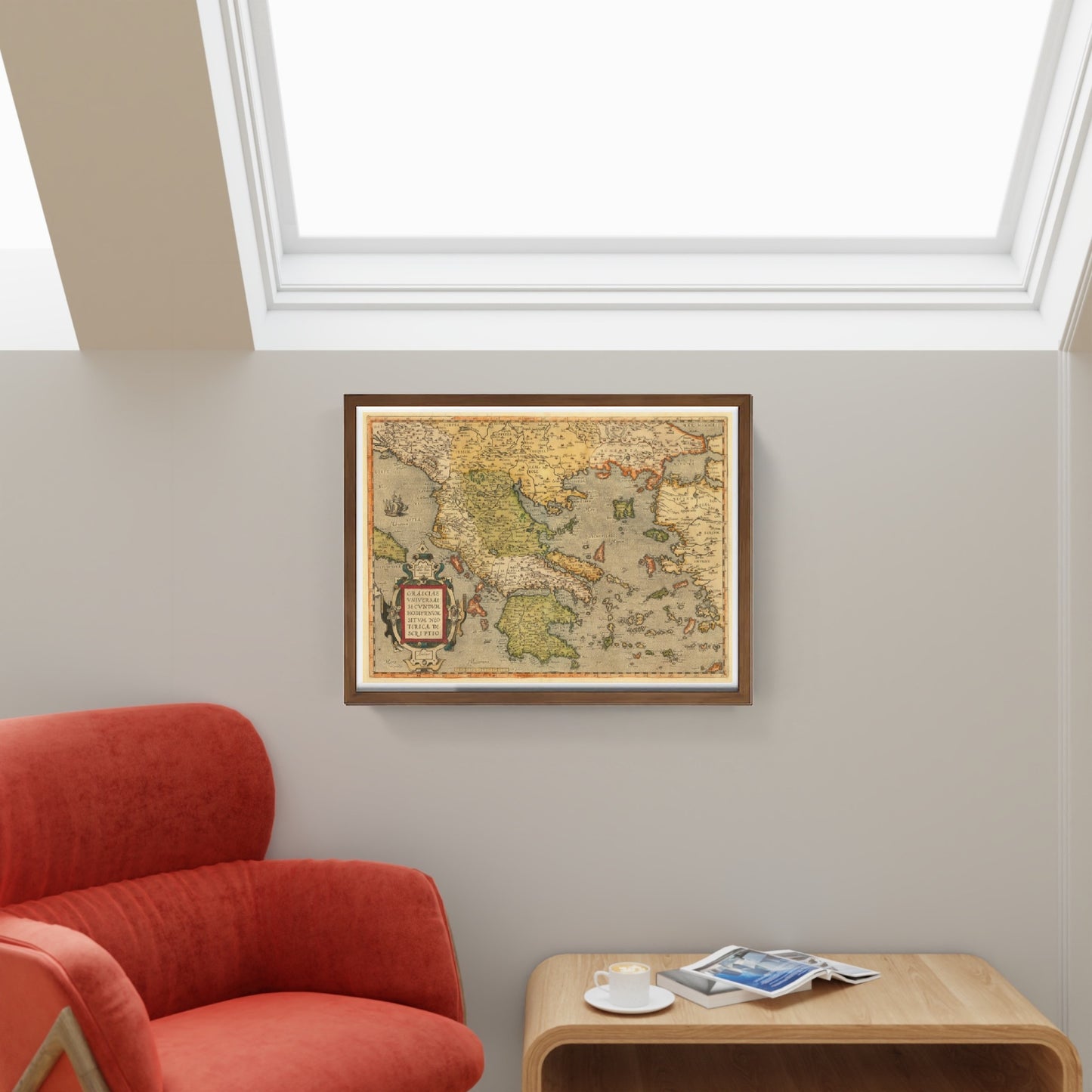 Mappa della Grecia del 1584 di Abraham Ortelius