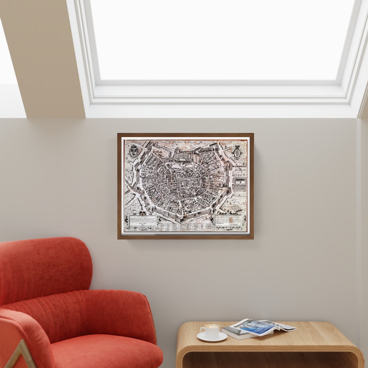 Mappa della città di Milano, 1573 - Antonio Lafreri