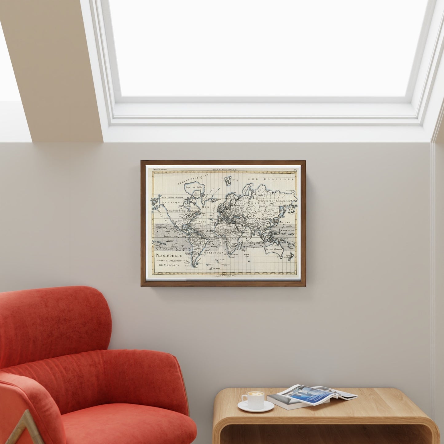 Mappa del mondo 1780 - Charles Marie Rigobert Bonne