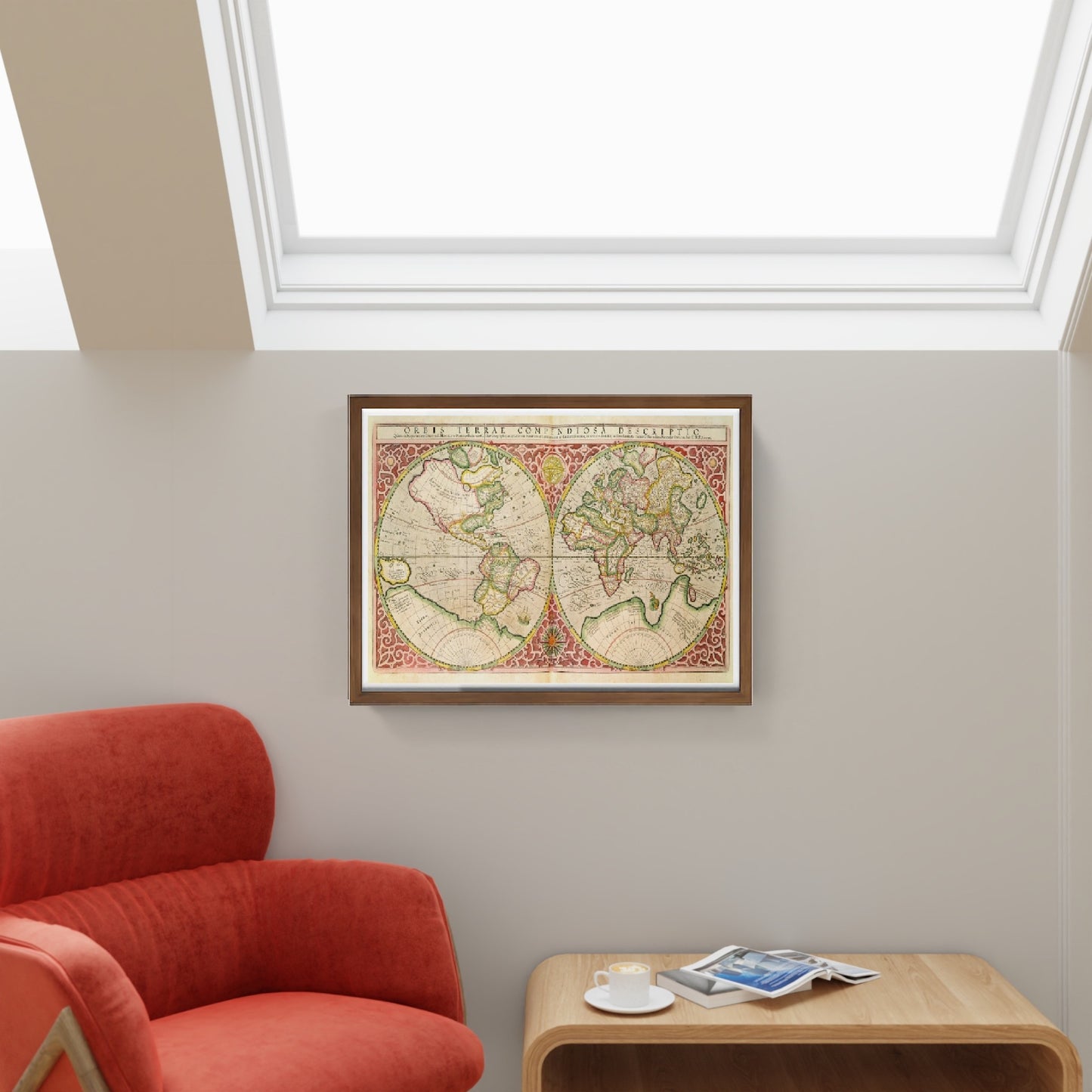 Mappa del mondo a doppio emisfero, 1587 - Gerardus Mercator