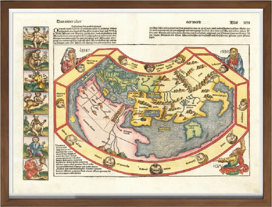 Mappa del mondo del 1493 di Hartmann Schedel
