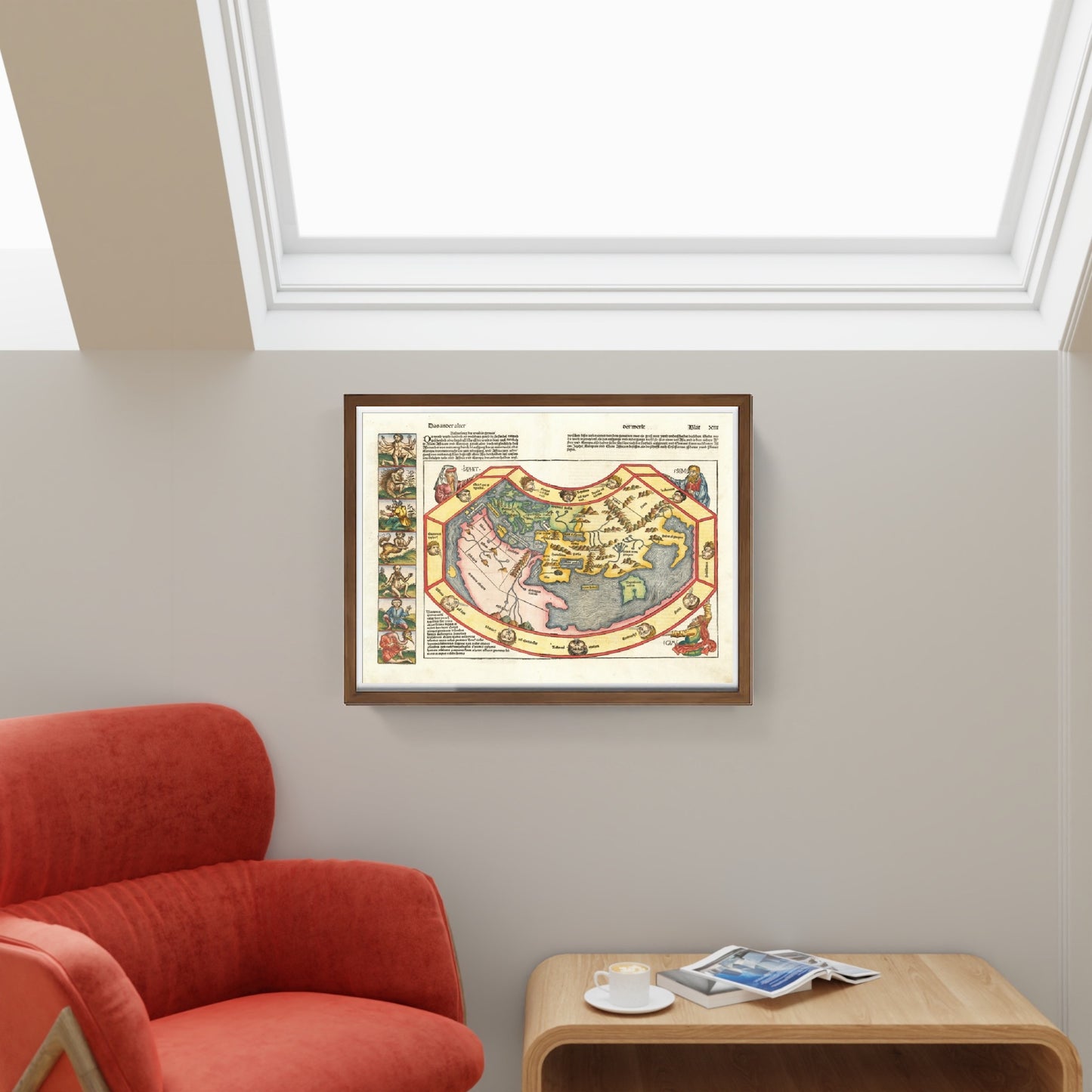 Mappa del mondo del 1493 di Hartmann Schedel