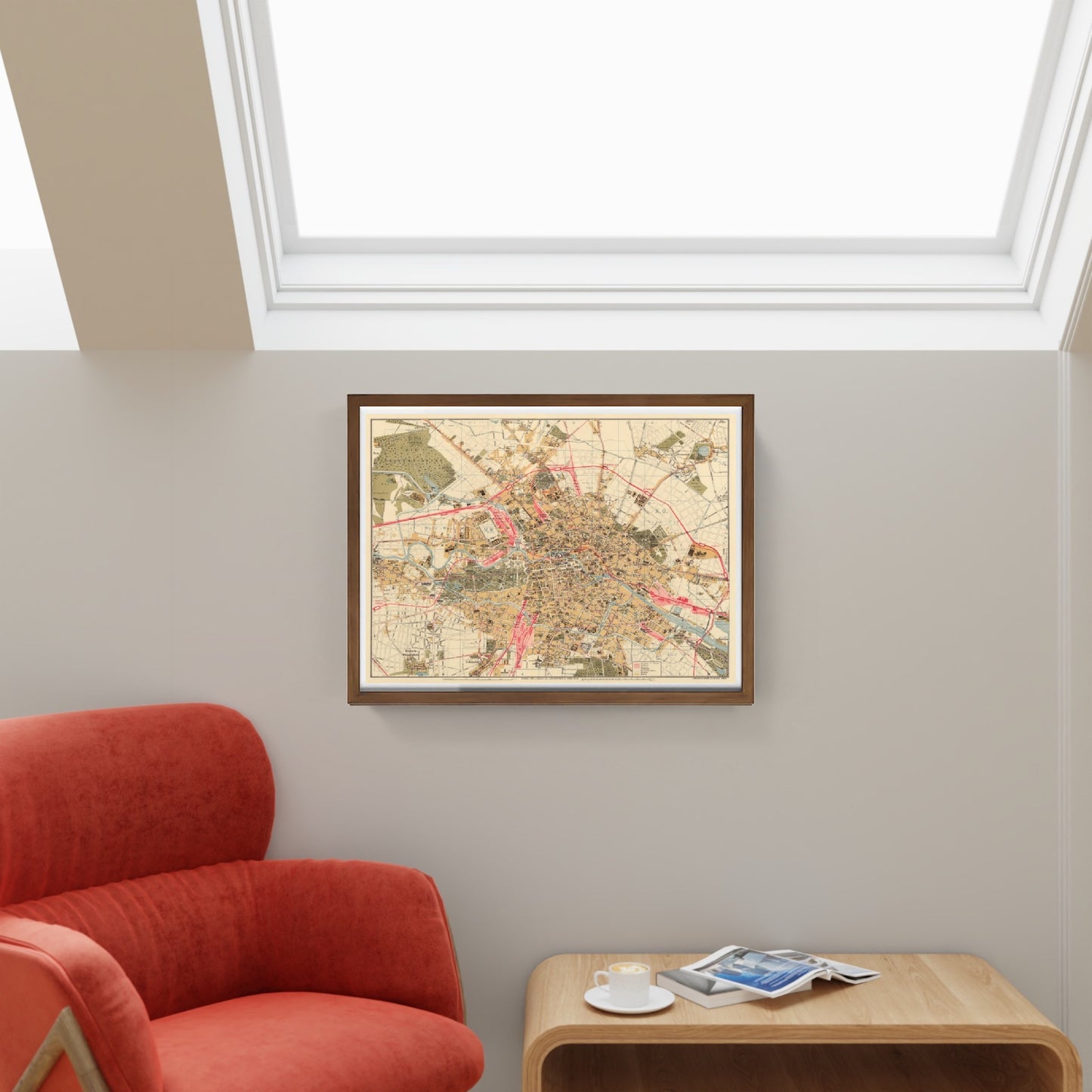 Mappa di Berlino, 1890 - Jul. Straube