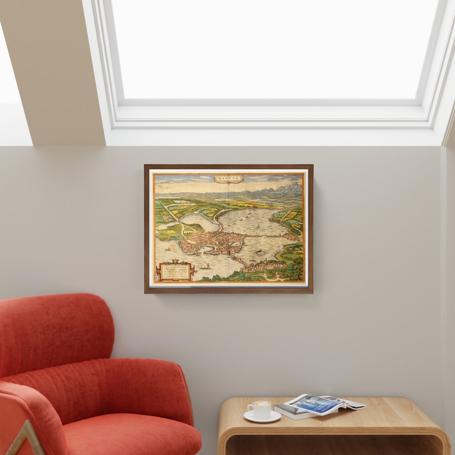 Mappa di Mantova - Georg Braun