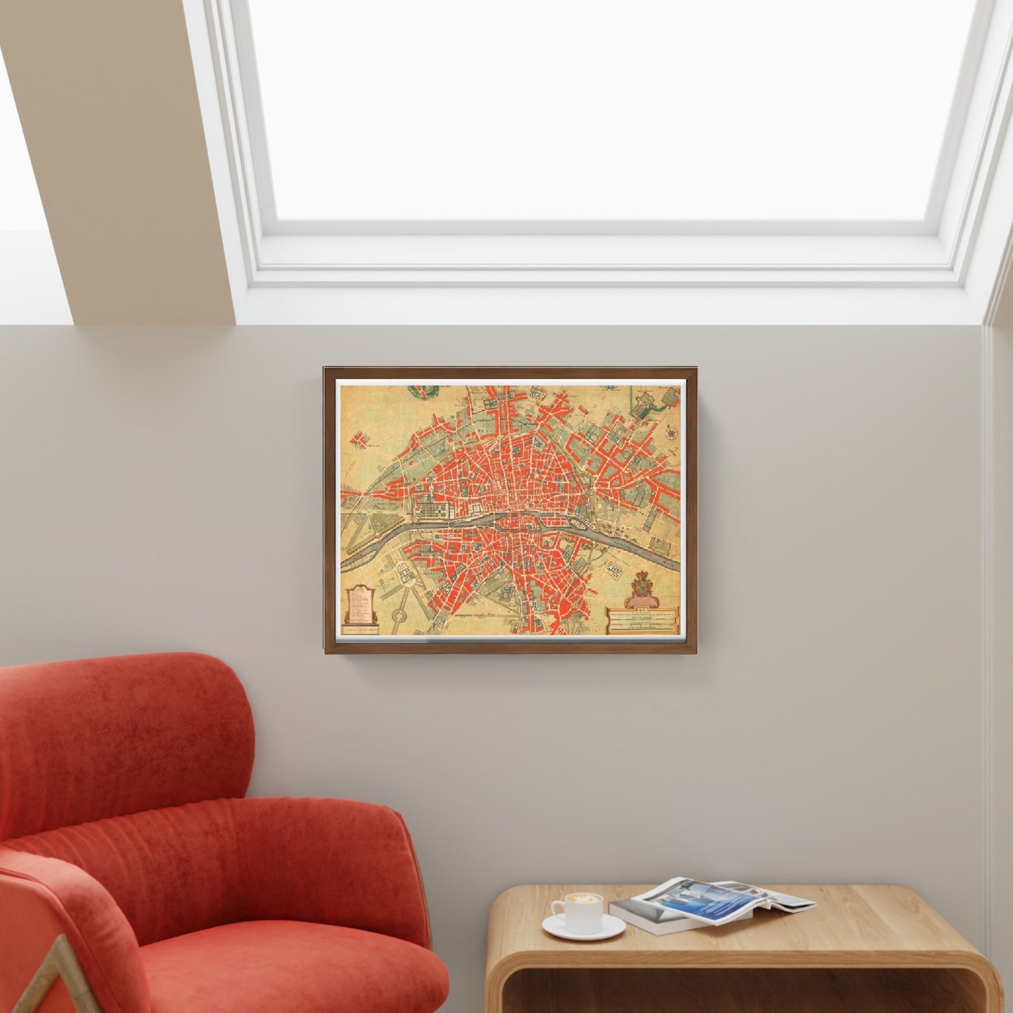 Mappa di Parigi del XVIII° secolo