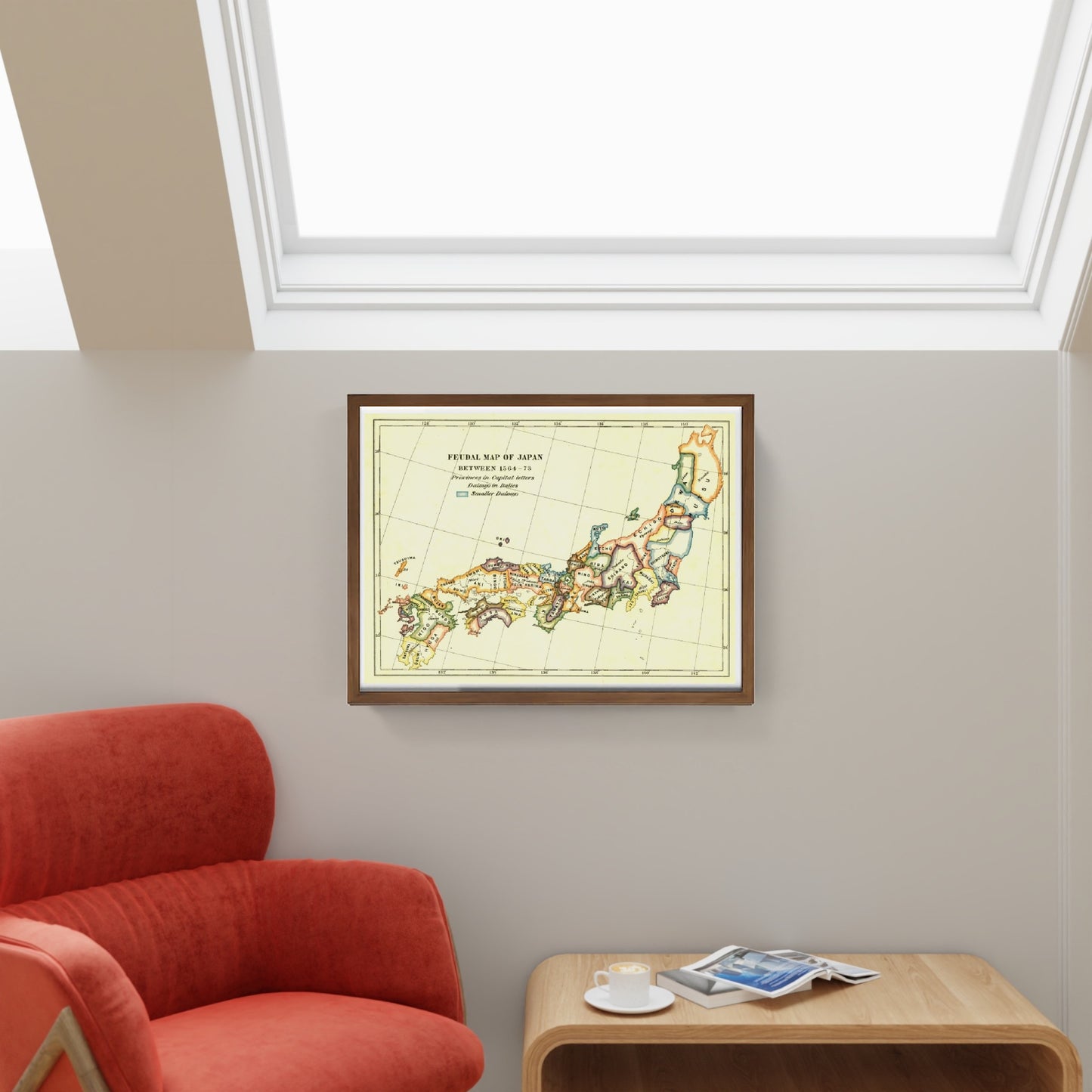 Mappa feudale del Giappone tra il 1564 e il 1573