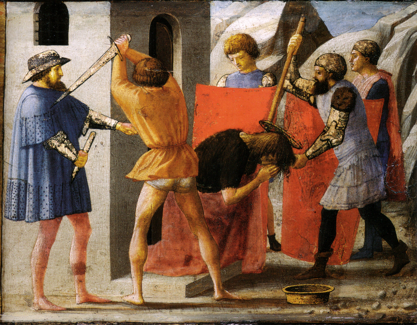 Il Martirio di San Giovanni Battista di Masaccio su pregiata carta Amalfi