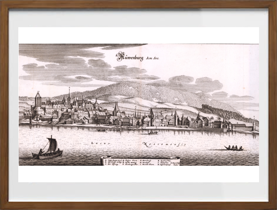 Norimberga sul lago di Matthaeus Merian