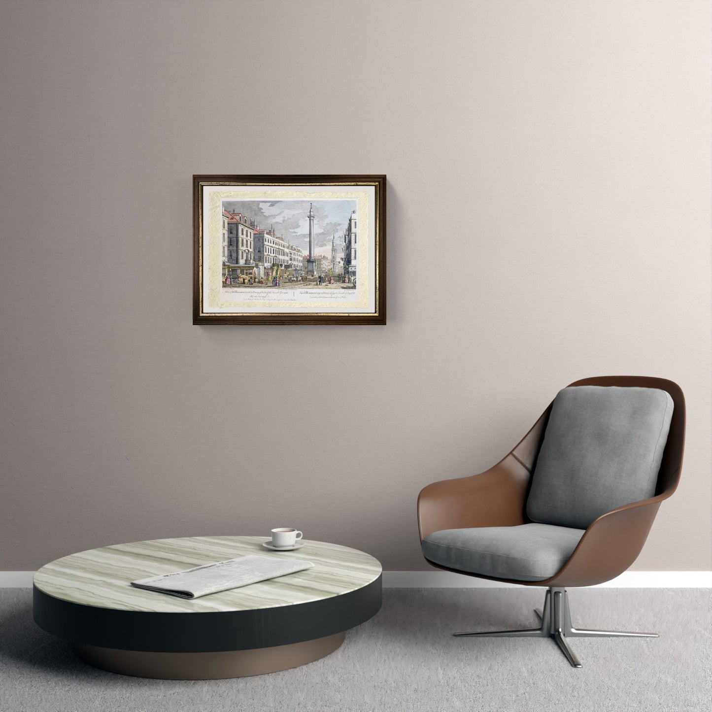 Monument erected in memory of the fire of London - Giovanni Antonio Canal known as Canaletto