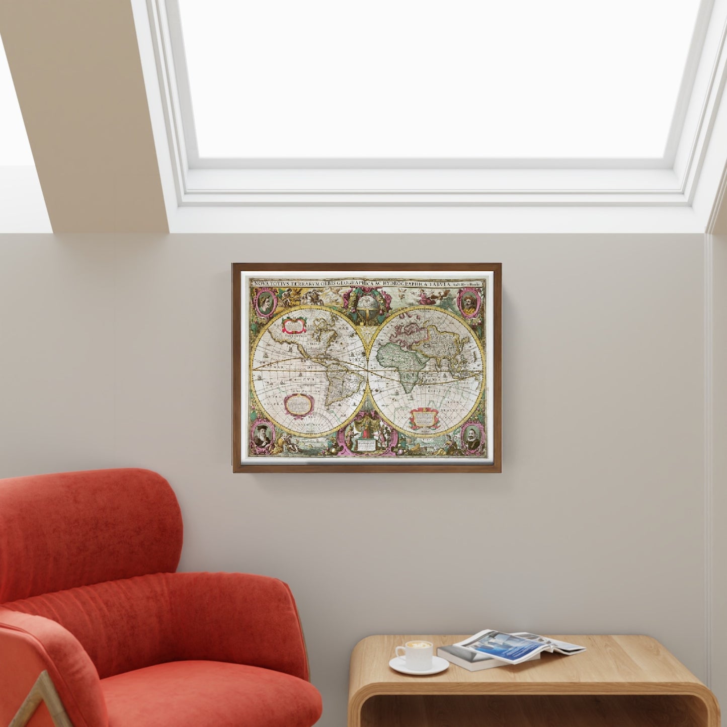 Nuova mappa terrestre 1630 - Hondius II