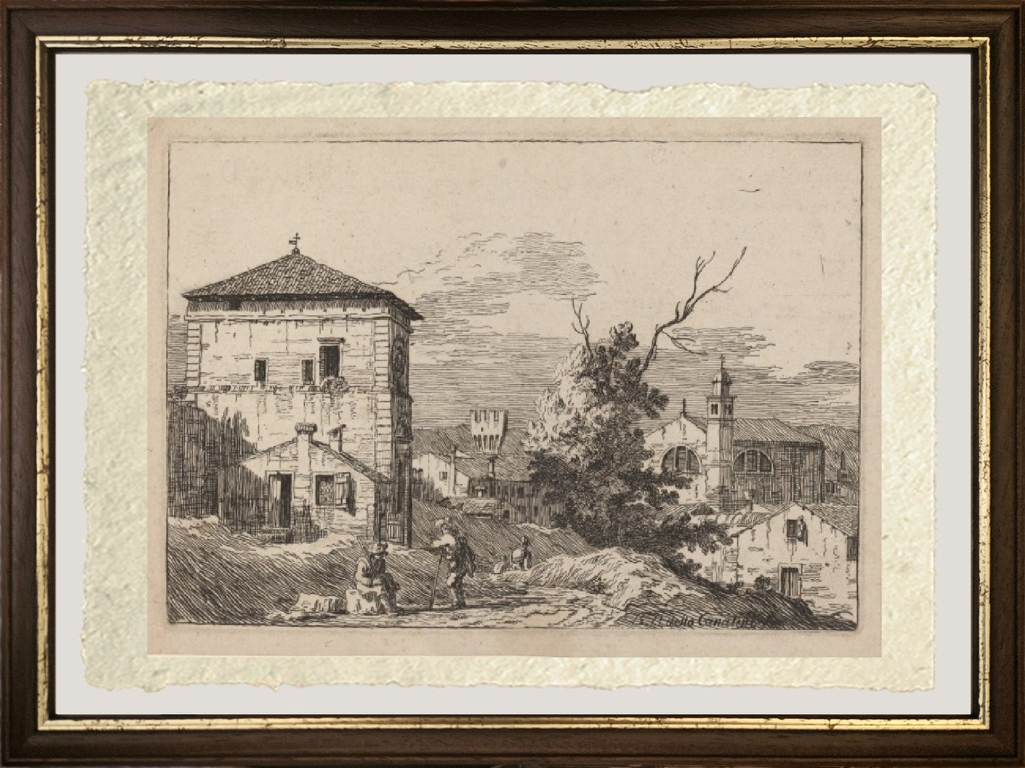Landscape with a dead tree - Bernardo Bellotto