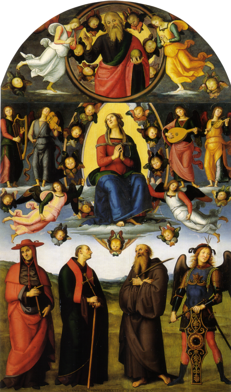 Pala di Vallombrosa - Perugino - Pietro Vannucci su pregiata carta Amalfi