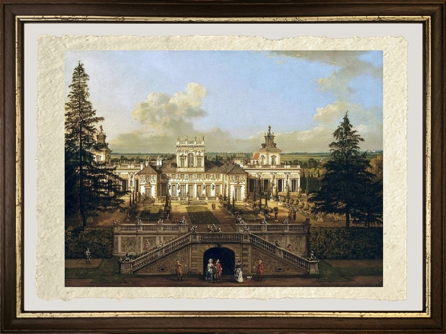 Wilanów Palace seen from the garden - Bernardo Bellotto