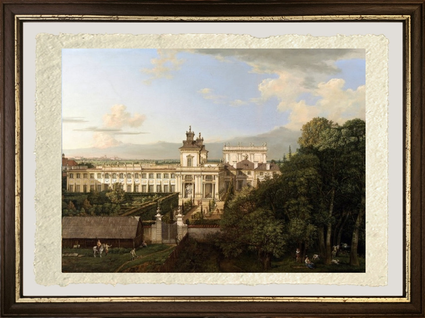 Wilanów Palace seen from the south - Bernardo Bellotto