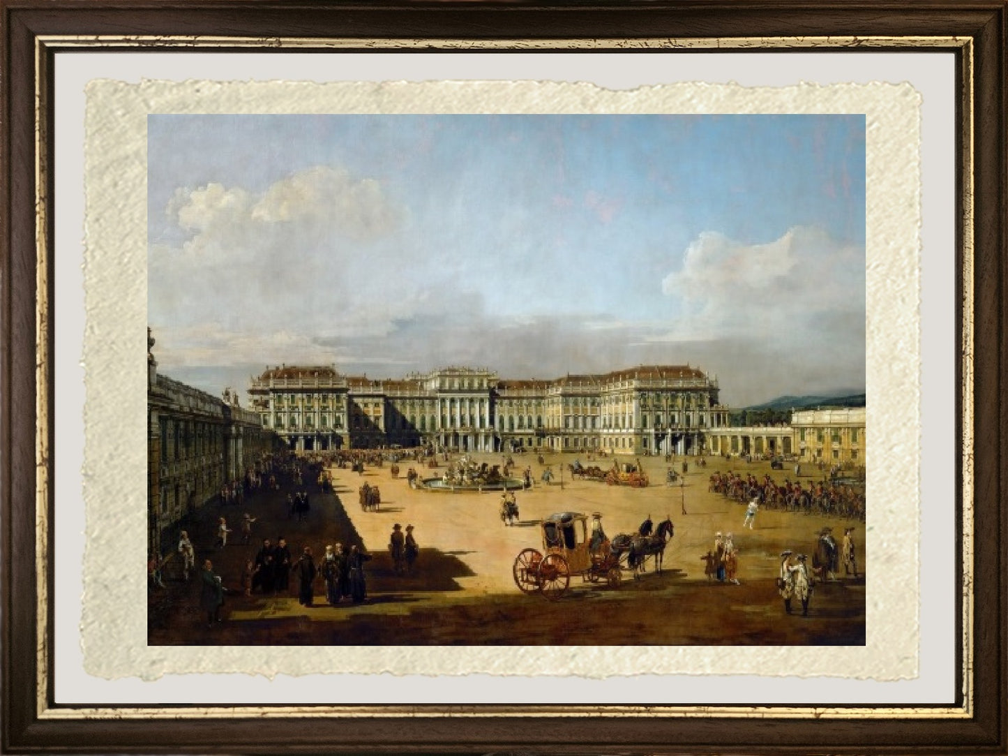 Schönbrunn Palace seen from the front - Bernardo Bellotto
