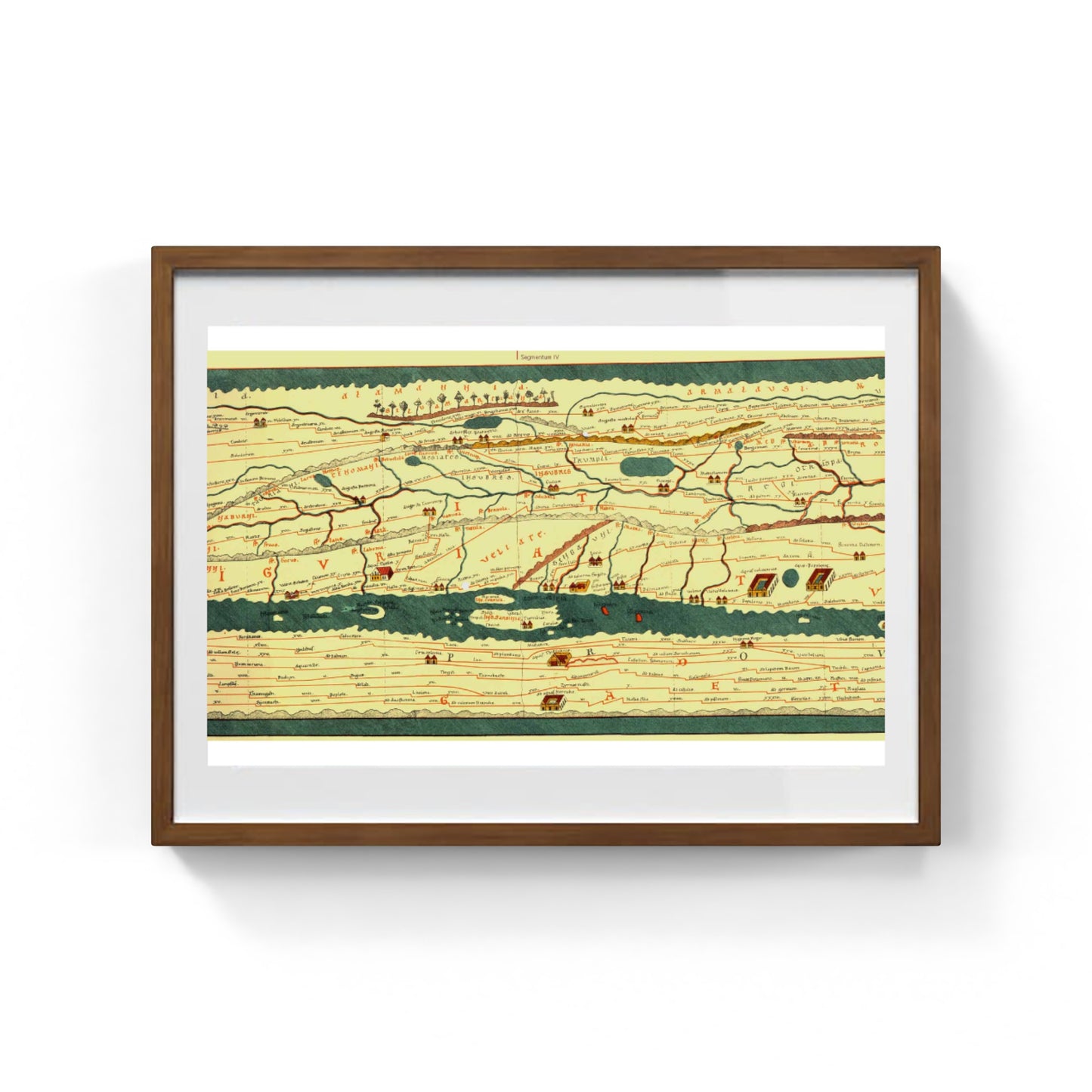 Pars IV: Mediolanum (Segmenti III, IV), Tabula Peutingeriana