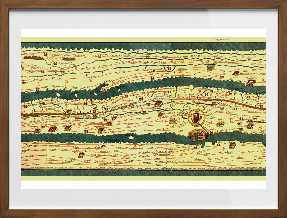 Pars VI: Roma (Segmenti V, VI), Tabula Peutingeriana