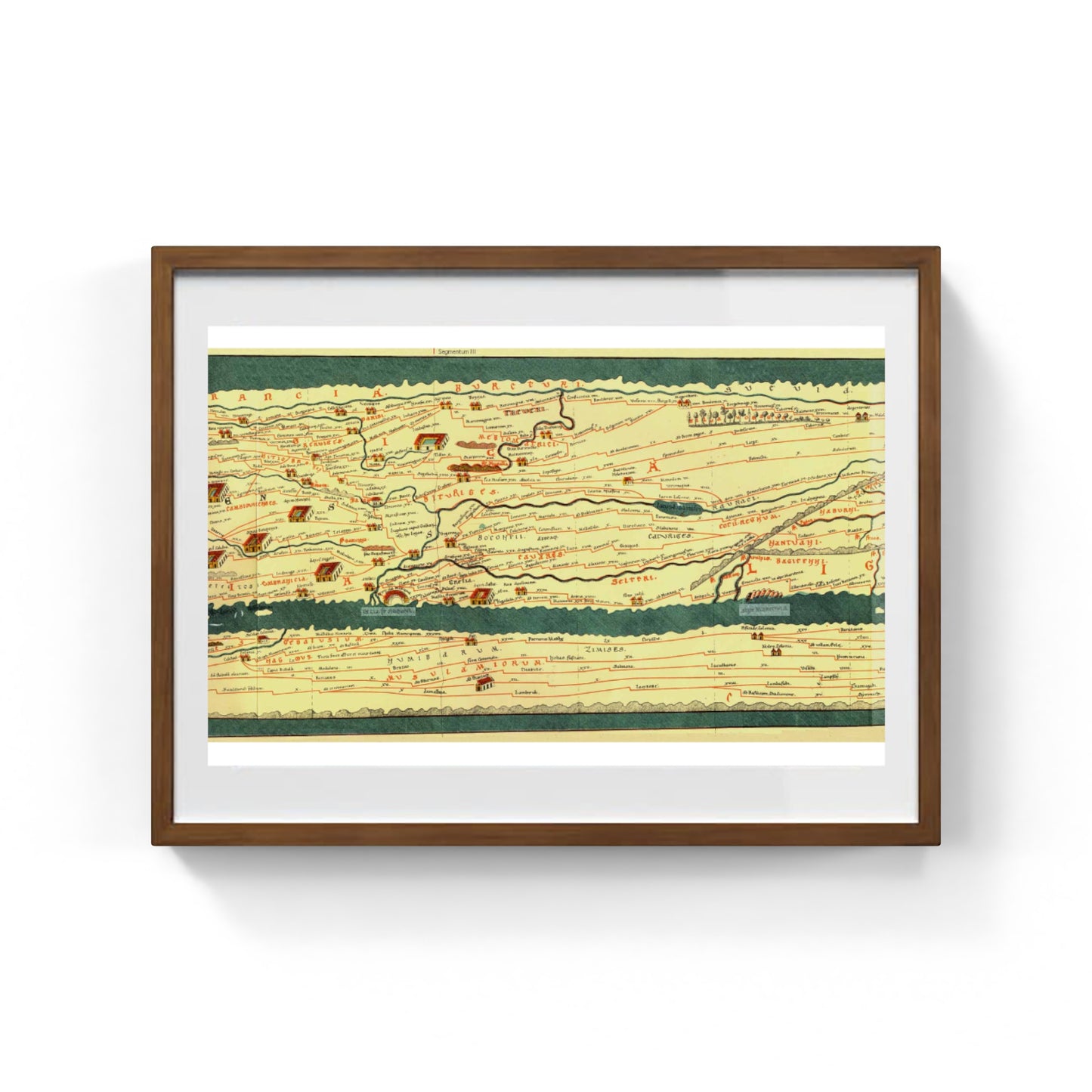 Pars III: Colonia, Treveri, Argentoratae (Segmenti II, III), Tabula Peutingeriana