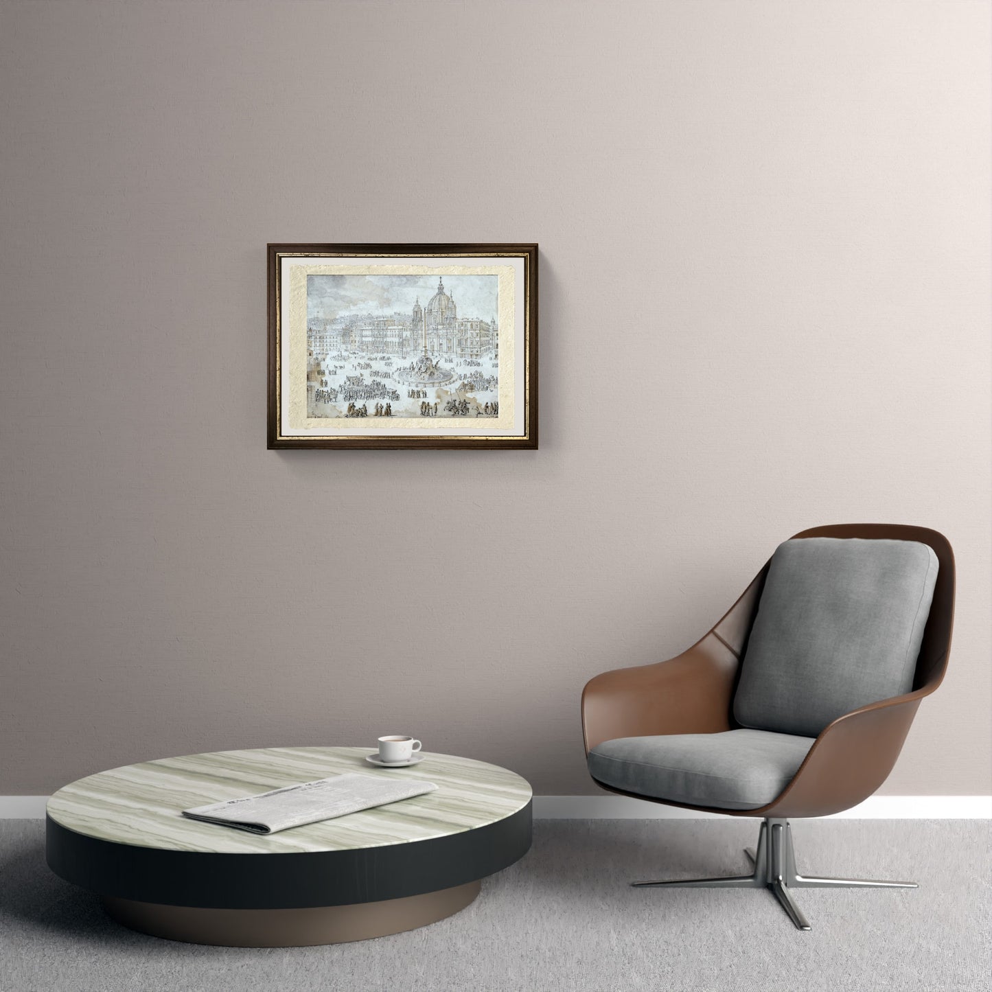 View of Rome with St. Peter's and Castel Sant' Angelo in the Distance, 1685 - Gaspare Vanvitelli - Gaspar van Wittel