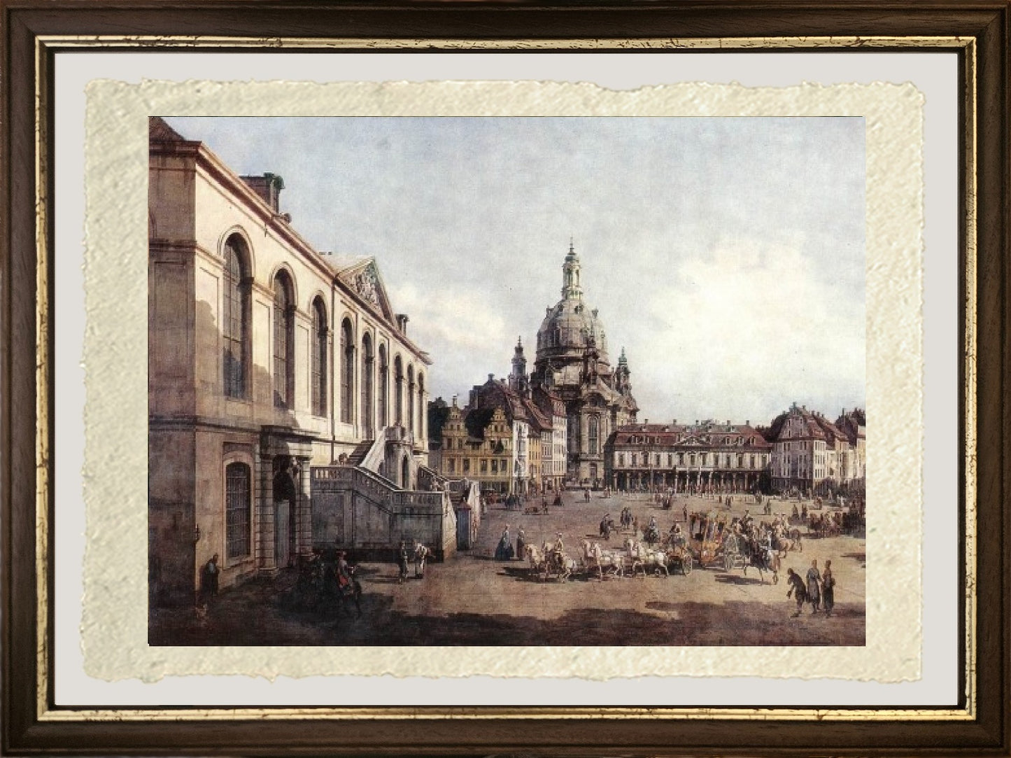 Piazza del Mercato Nuovo a Dresda dal Jüdenhof - Bernardo Bellotto
