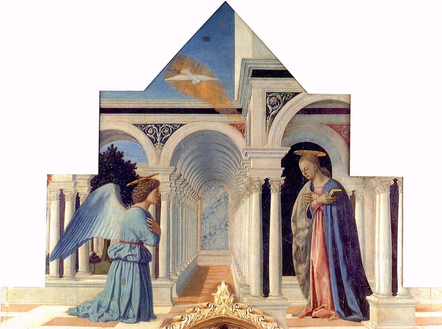 Il polittico di Sant'Antonio (dettaglio) - Piero della Francesca su carta Amalfi