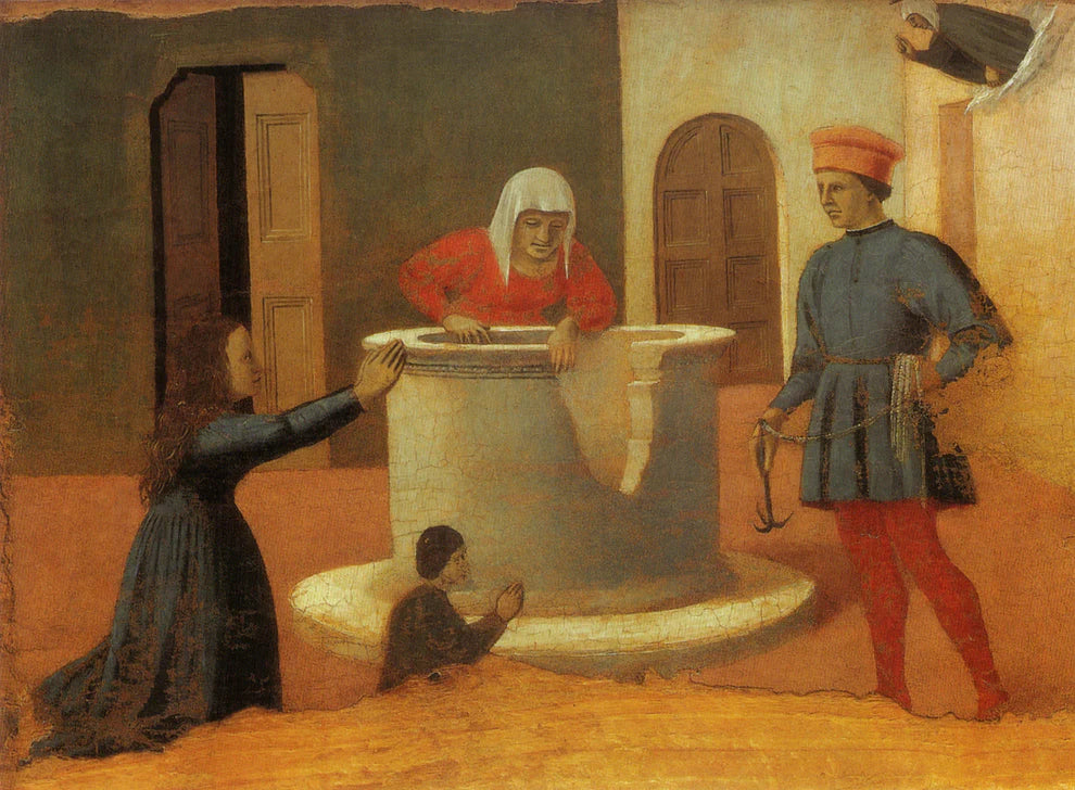 Miracolo di sant'Elisabetta di Turingia di Piero della Francesca su pregiata carta Amalfi