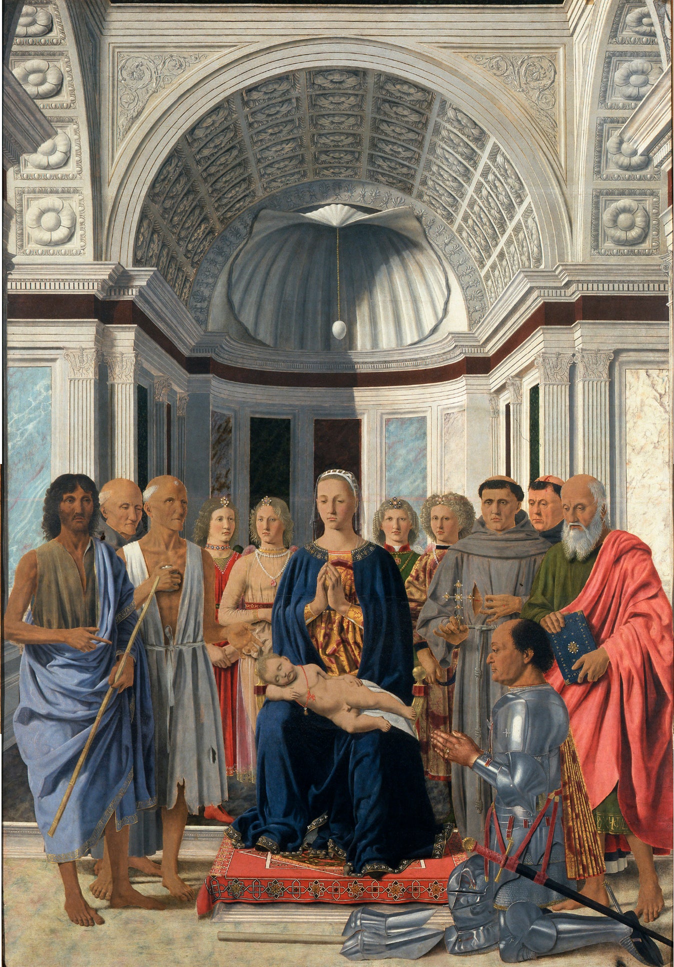 La Pala di Brera, o Pala Montefeltro di Piero della Francesca su pregiata carta Amalfi