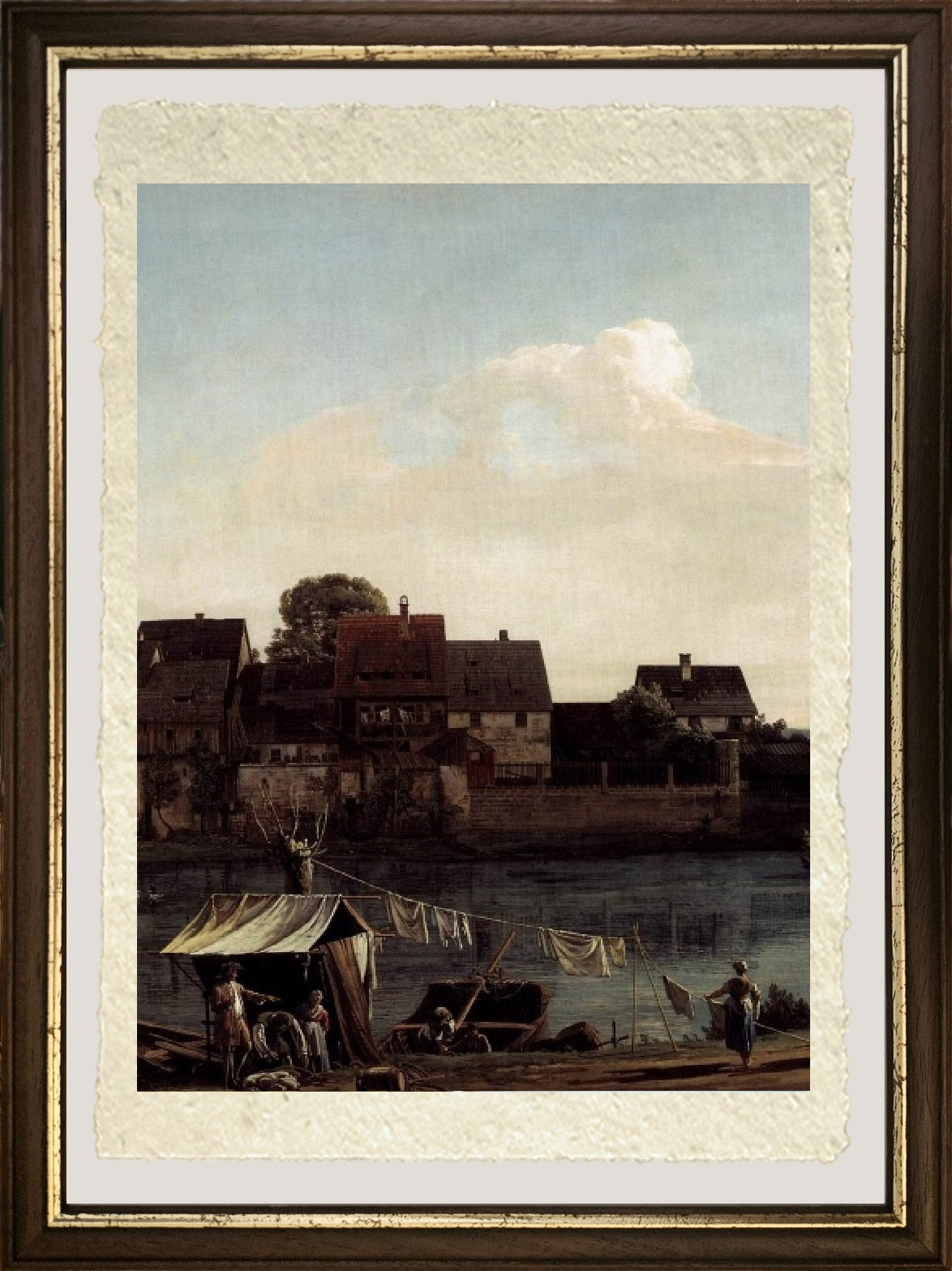 Pirna seen from the port city - Bernardo Bellotto