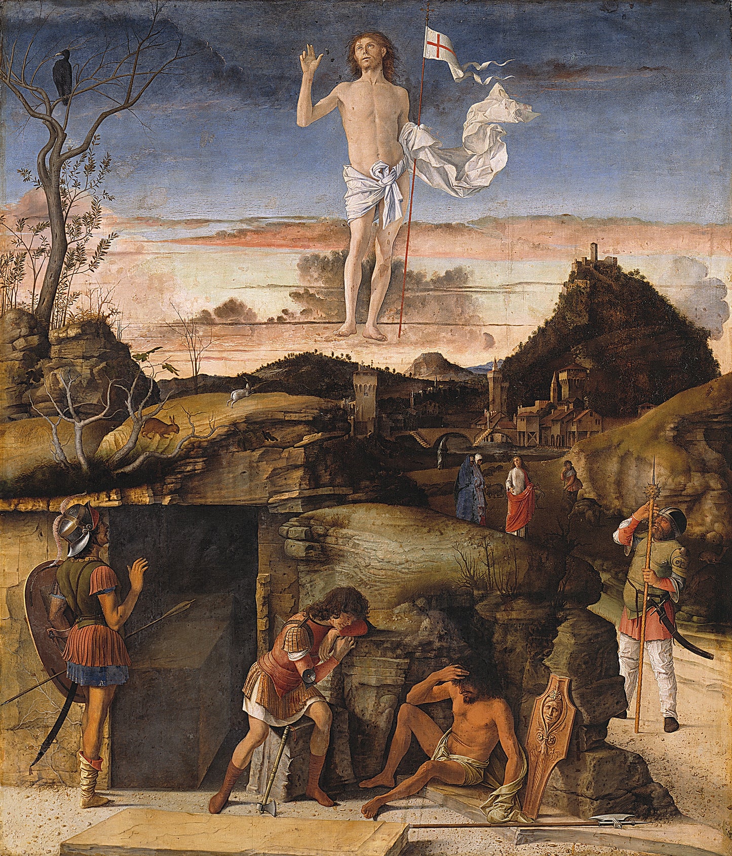 Resurrezione di Cristo - Giovanni Bellini su pregiata carta Amalfi