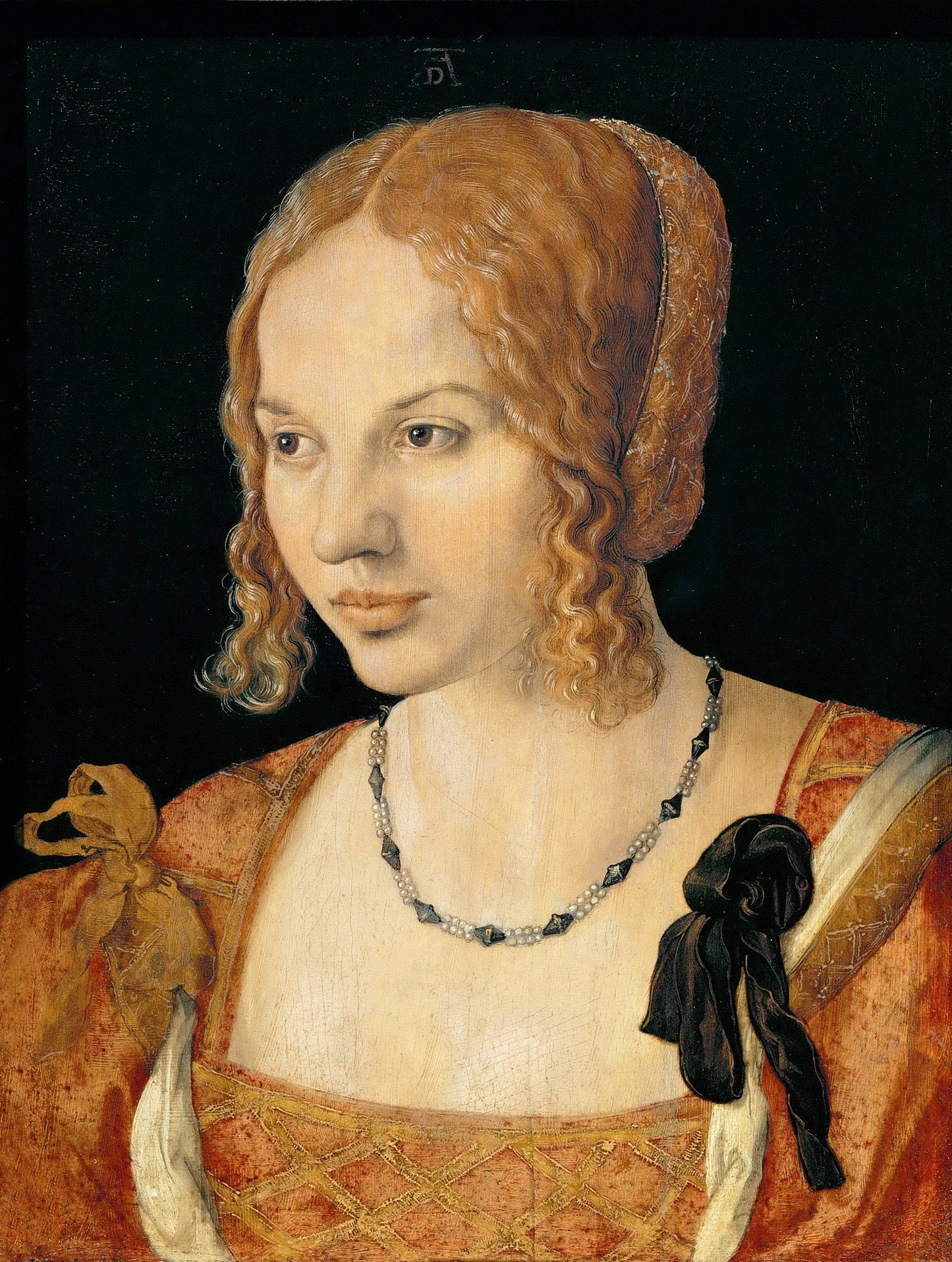 Ritratto di giovane veneziana - Albrecht Dürer su pregiata carta Amalfi