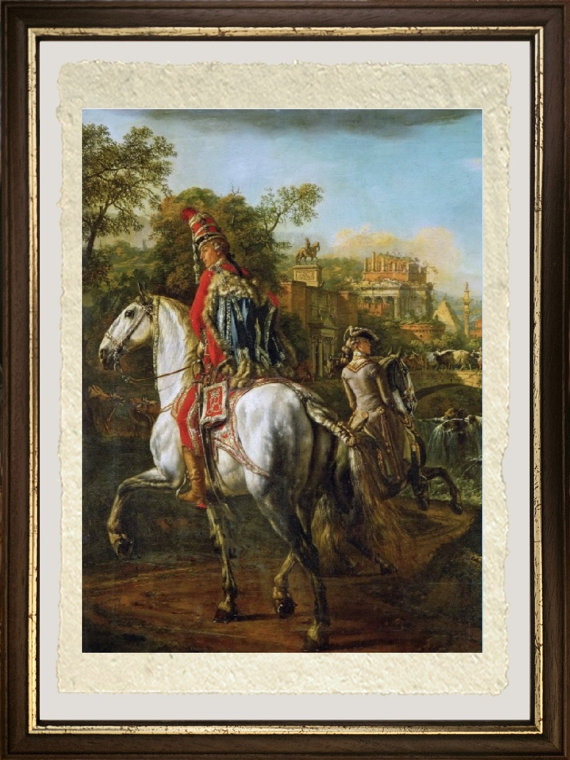 Ritratto equestre di un ufficiale degli Ussari - Bernardo Bellotto