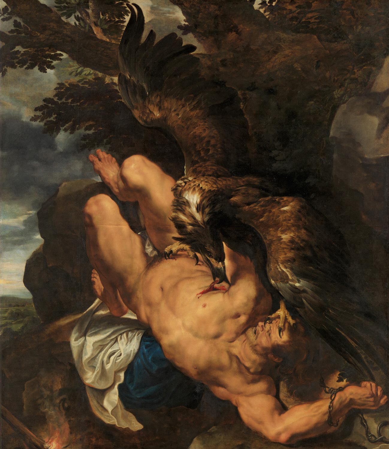 Prometeo incatenato - Peter Paul Rubens su pregiata carta Amalfi