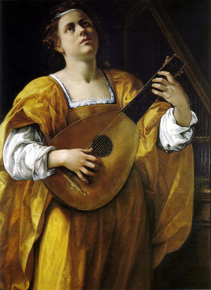 Saint Cecilia by Artemisia Gentileschi on refined Amalfi paper
