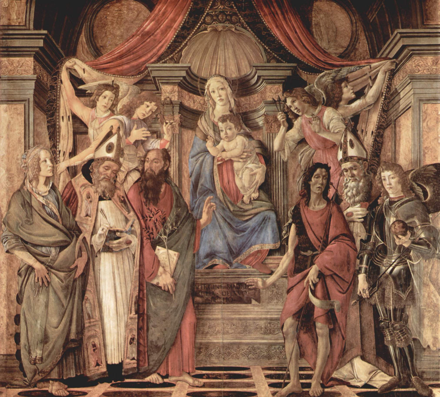 La Pala di San Barnaba - Sandro Botticelli su carta Amalfi