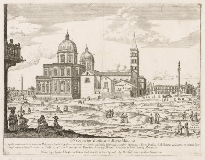 Santa Maria Maggiore da Prospectus Locurum Urbis Romae Insignium - Lievin Cruyl