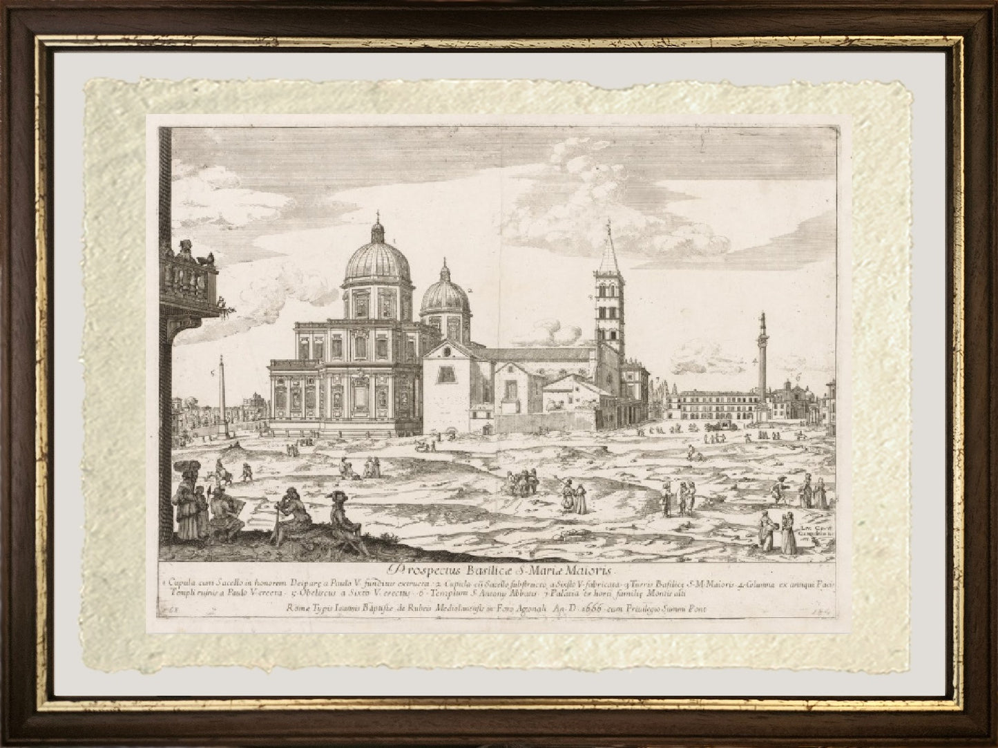 Santa Maria Maggiore da Prospectus Locurum Urbis Romae Insignium - Lievin Cruyl