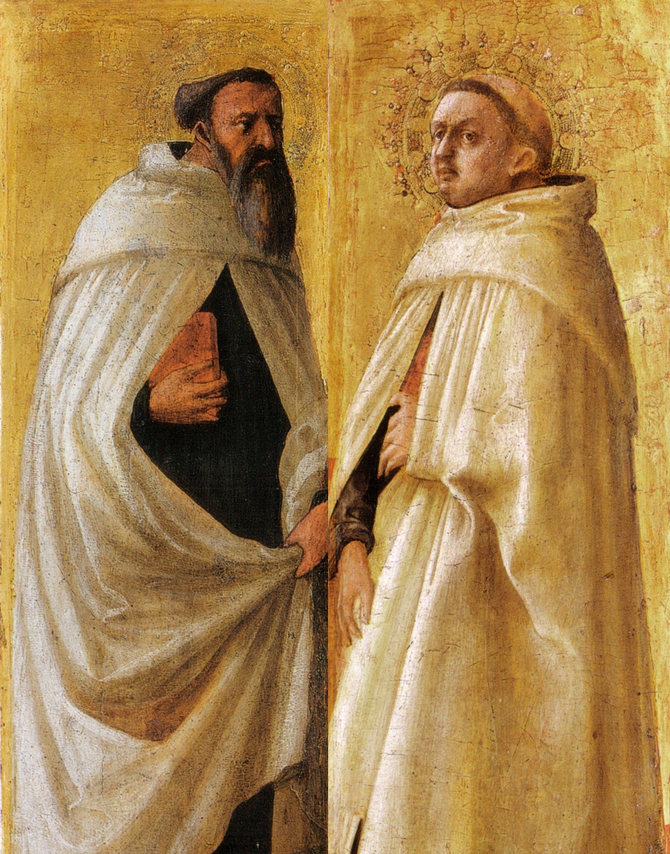 Santo carmelitano barbuto ed imberbe di Masaccio su pregiata carta Amalfi