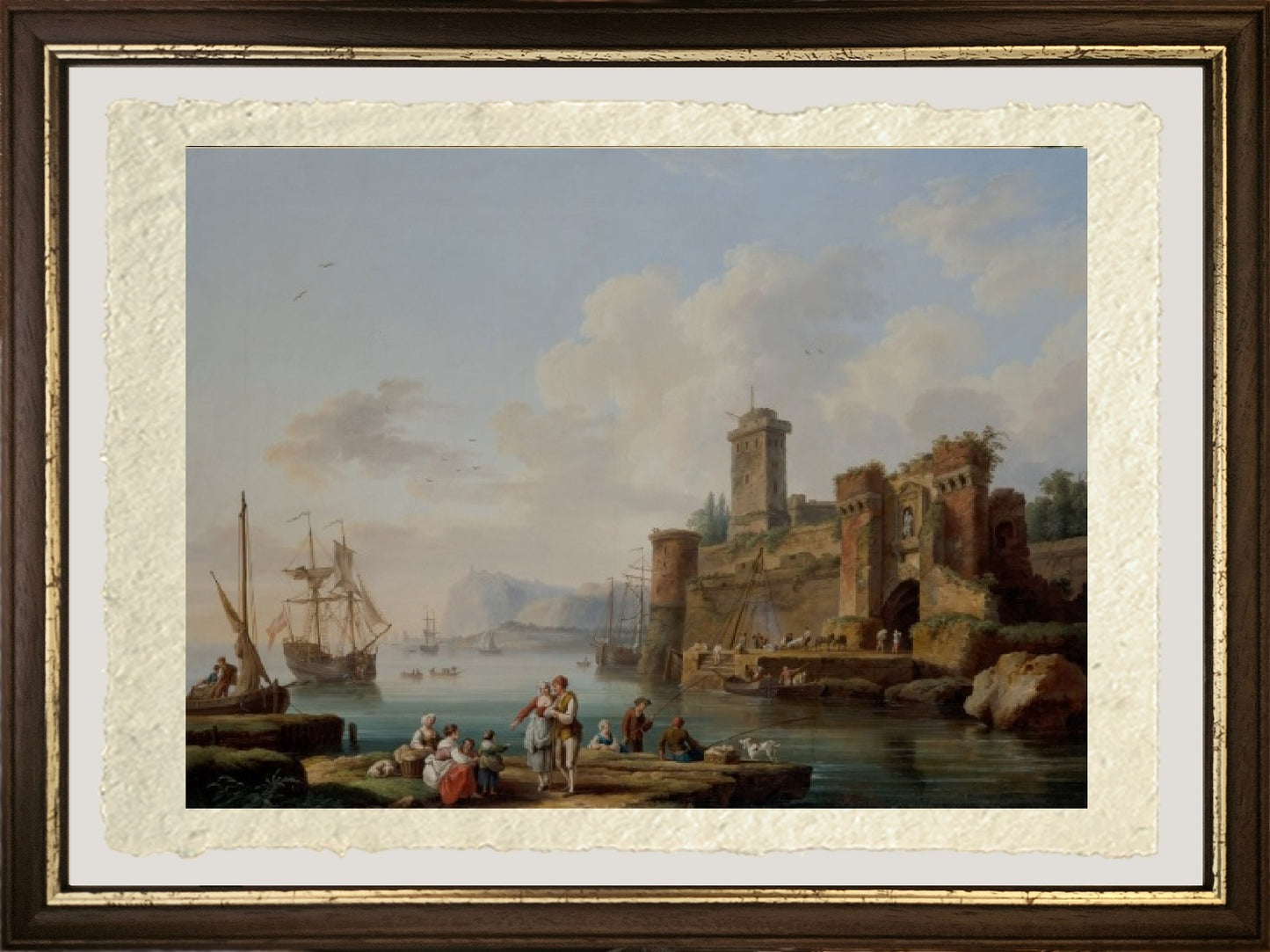 Scena di porto - Jakob-Philipp Hackert