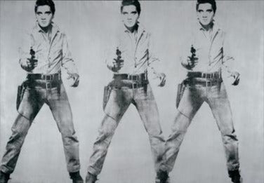 Triple Elvis di Andy Warhol su pregiata carta Amalfi