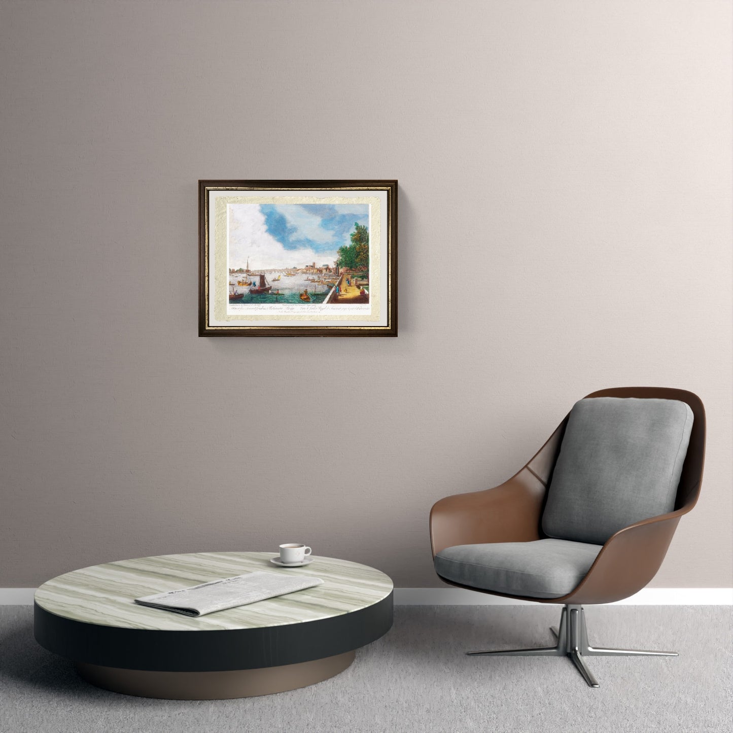 A view from Somerset Gardens to Westminster Bridge - Giovanni Antonio Canal, known as Canaletto