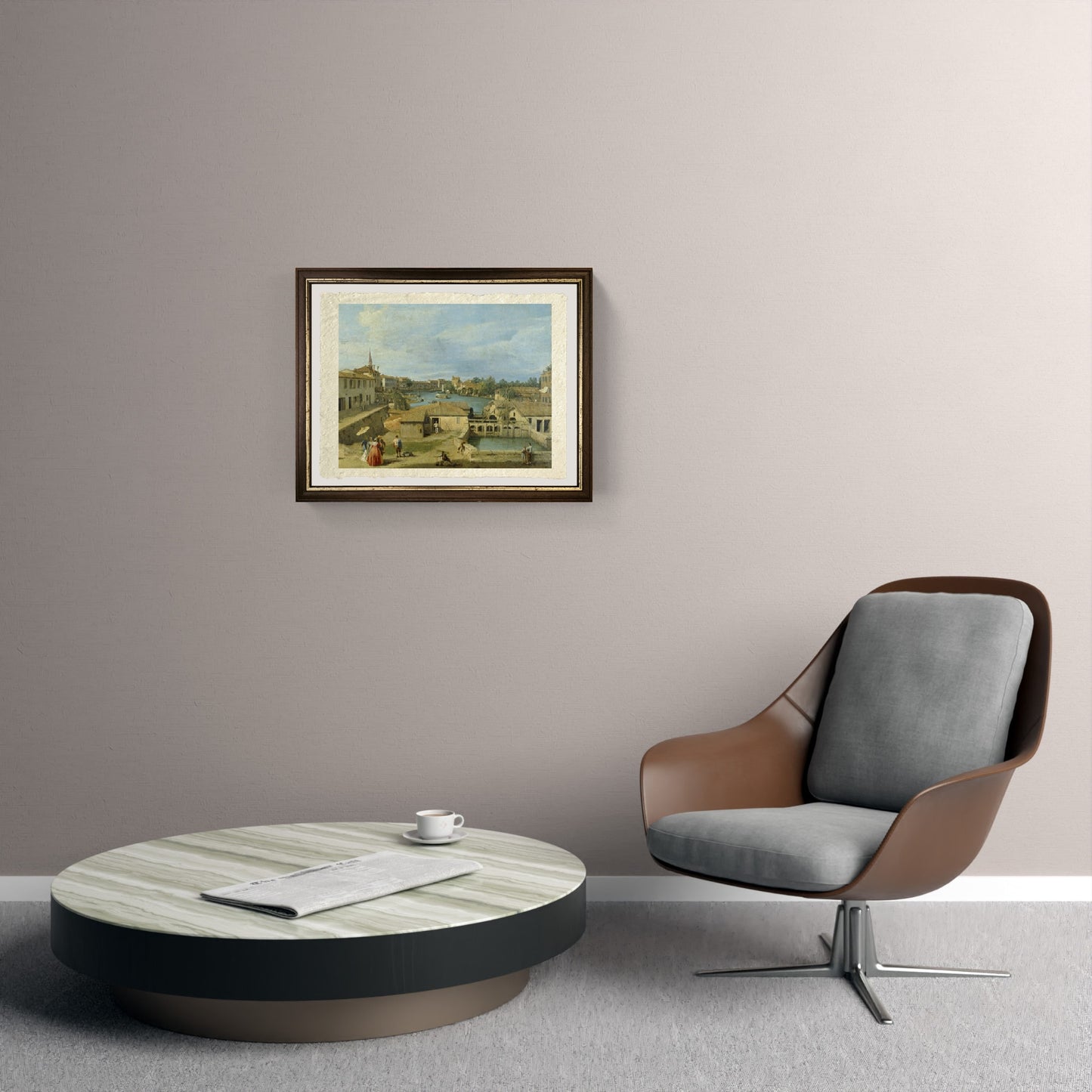 Una vista di Dolo sul Canale Brenta, 1725 - Giovanni Antonio Canal detto Canaletto