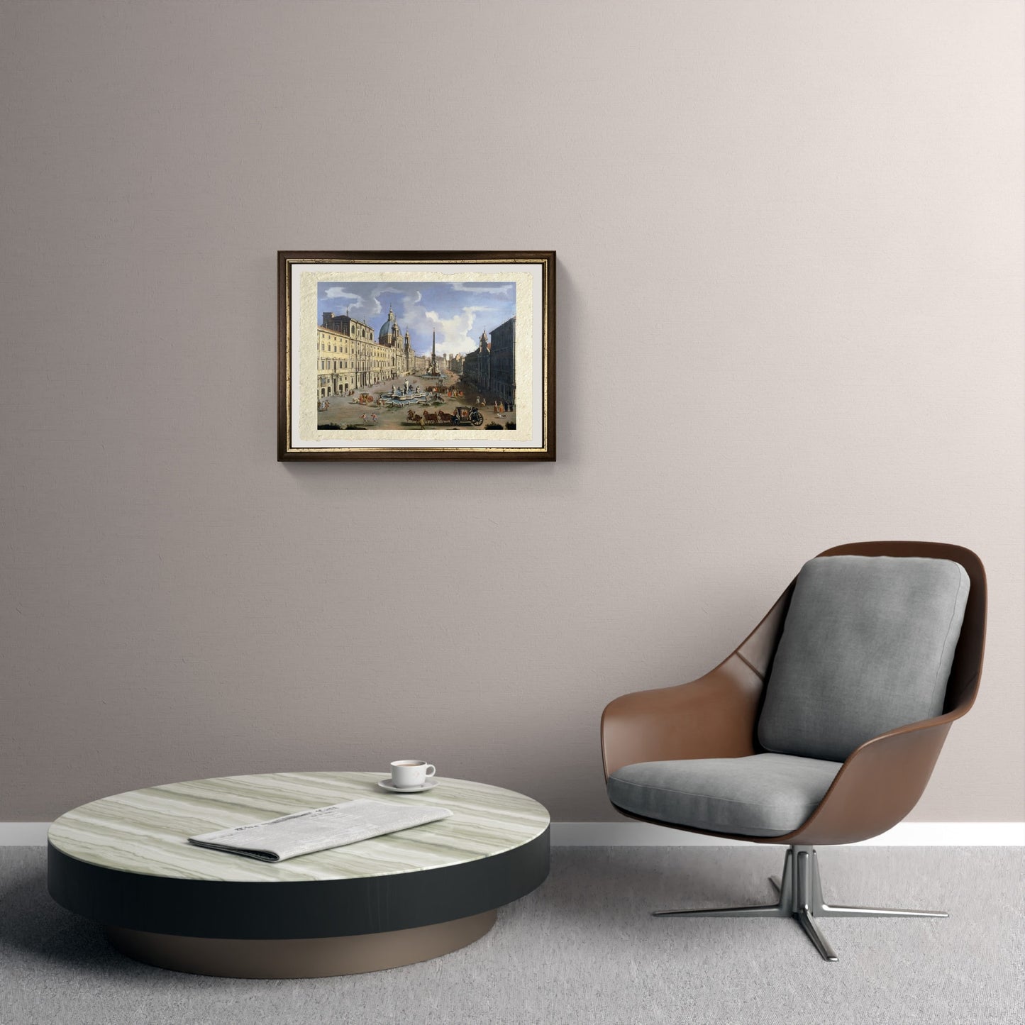 A View of Piazza Navona in Rome - Gaspare Vanvitelli - Gaspar van Wittel