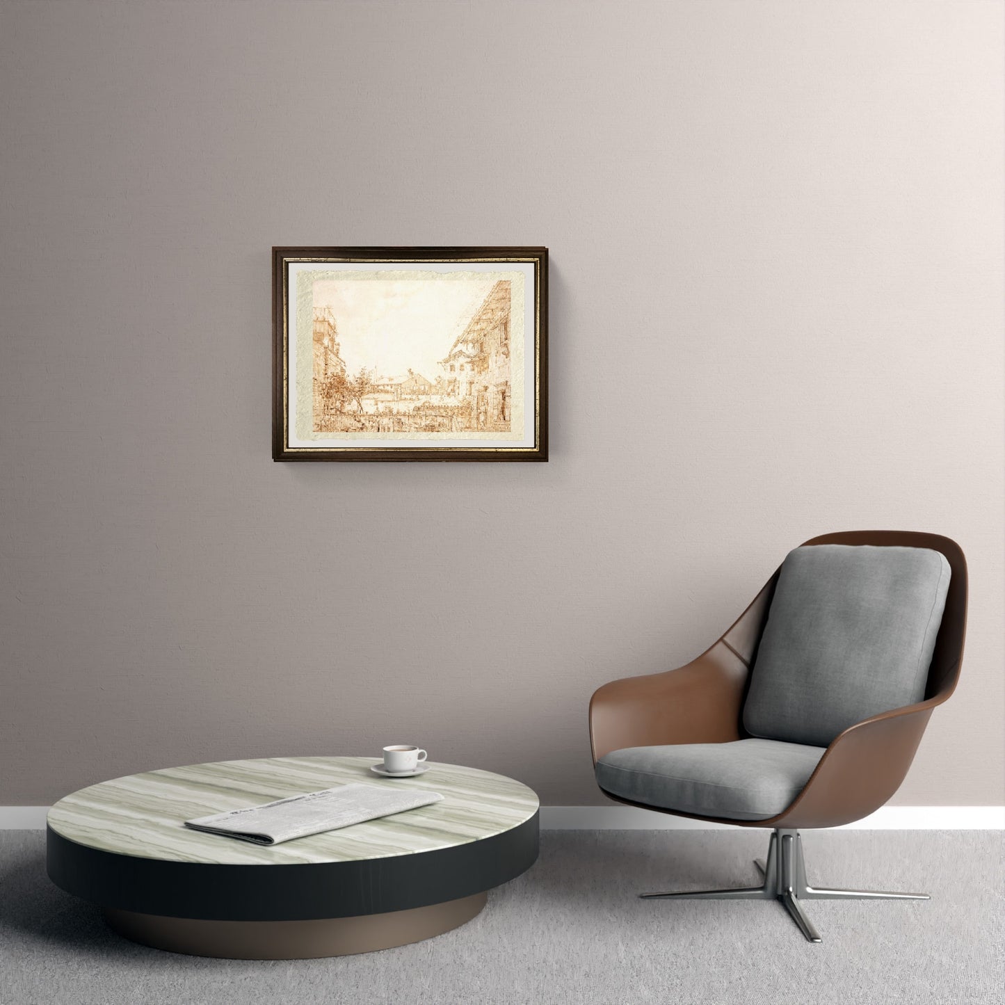 Una vista di una terrazza a Padova - Giovanni Antonio Canal detto Canaletto