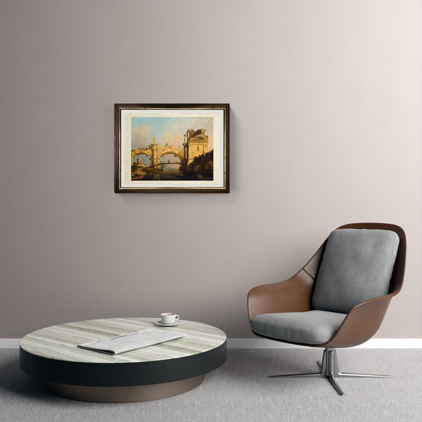 Un capriccio di un'arcata rinascimentale in rovina - Giovanni Antonio Canal detto Canaletto