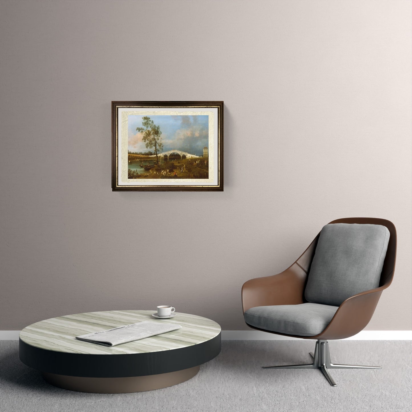 Old Walton Bridge - Giovanni Antonio Canal, known as Canaletto