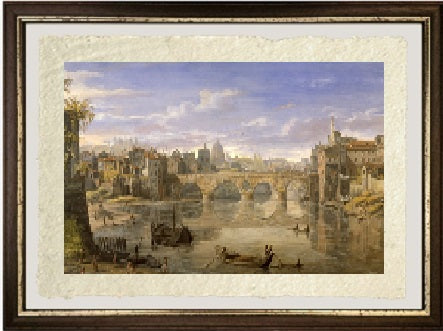 Veduta Ponte Sisto, Roma - Gaspare Vanvitelli - Gaspar van Wittel