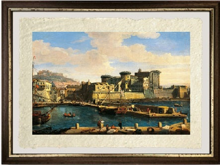 View of the Darsena in Naples - Gaspare Vanvitelli - Gaspar van Wittel